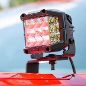 Lower windshield LED 3" kit Rough Country Wide Angle Series