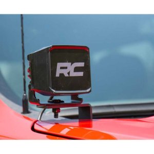 Lower windshield LED 3" kit Rough Country Wide Angle Series
