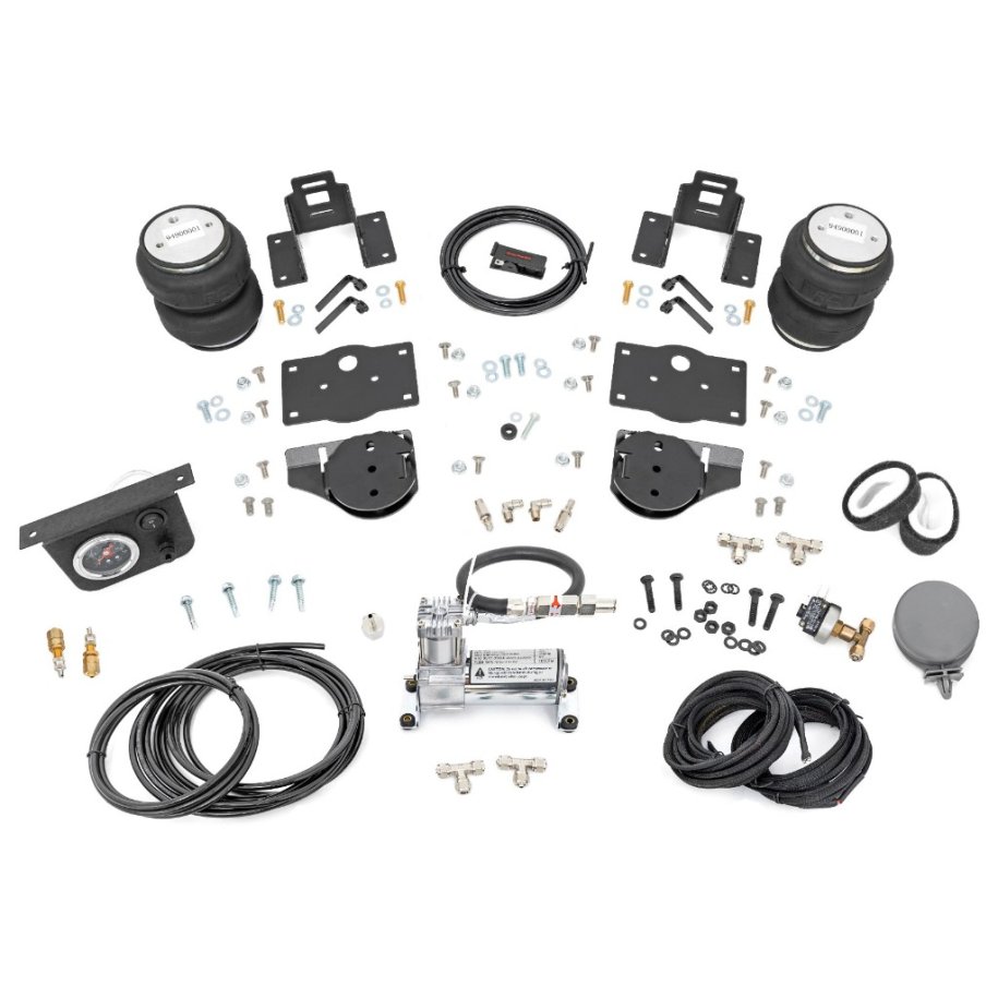 Rear air spring kit /w compressor Rough Country Lift 4"