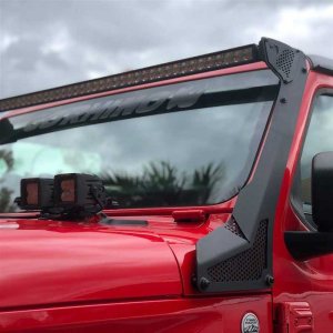 Windshield light mount bracket for 50" light bar Go Rhino