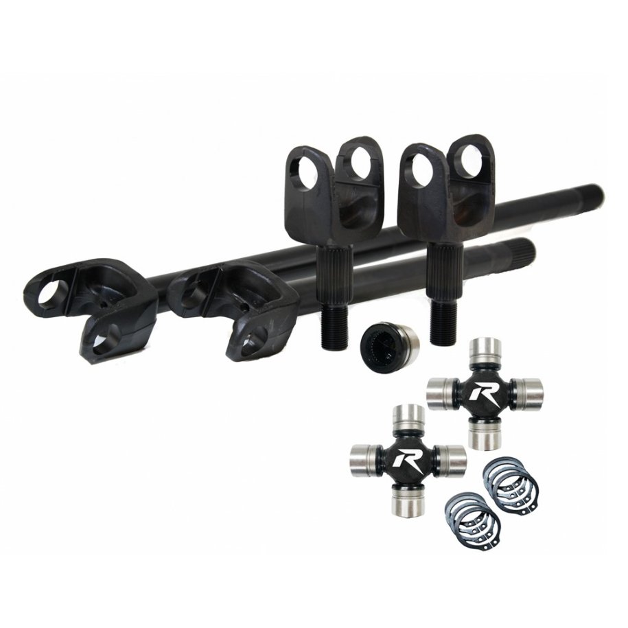 Front axle shaft HD 1350 U-Joints Dana 44 Revolution Gear Rubicon Discovery Series 4340
