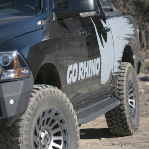 Side steps Bedliner Go Rhino RB20 SuperCrew Cab