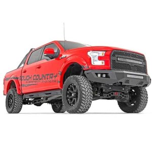 Front steel bumper with LED lights Rough Country 15-17