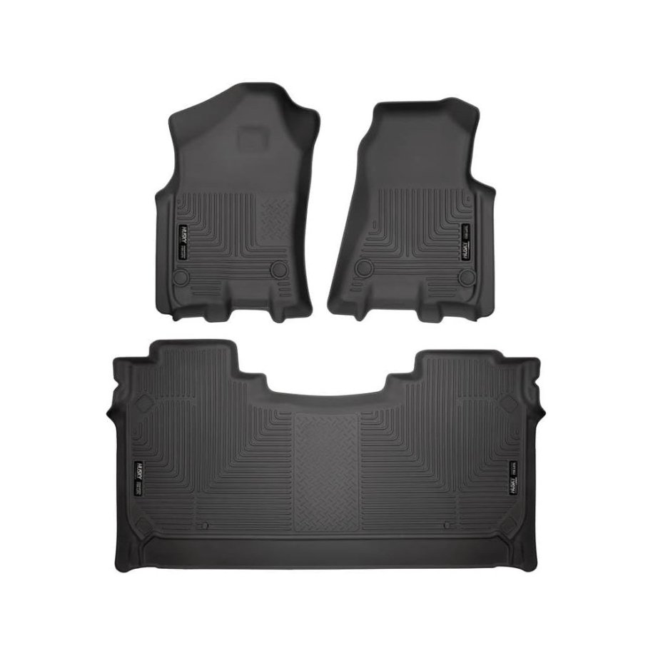 Front and rear floor mats Weatherbeater Husky Liners Crew Cab