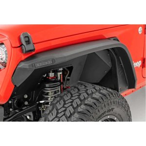 Front and rear fender flares Rough Country LED Flat
