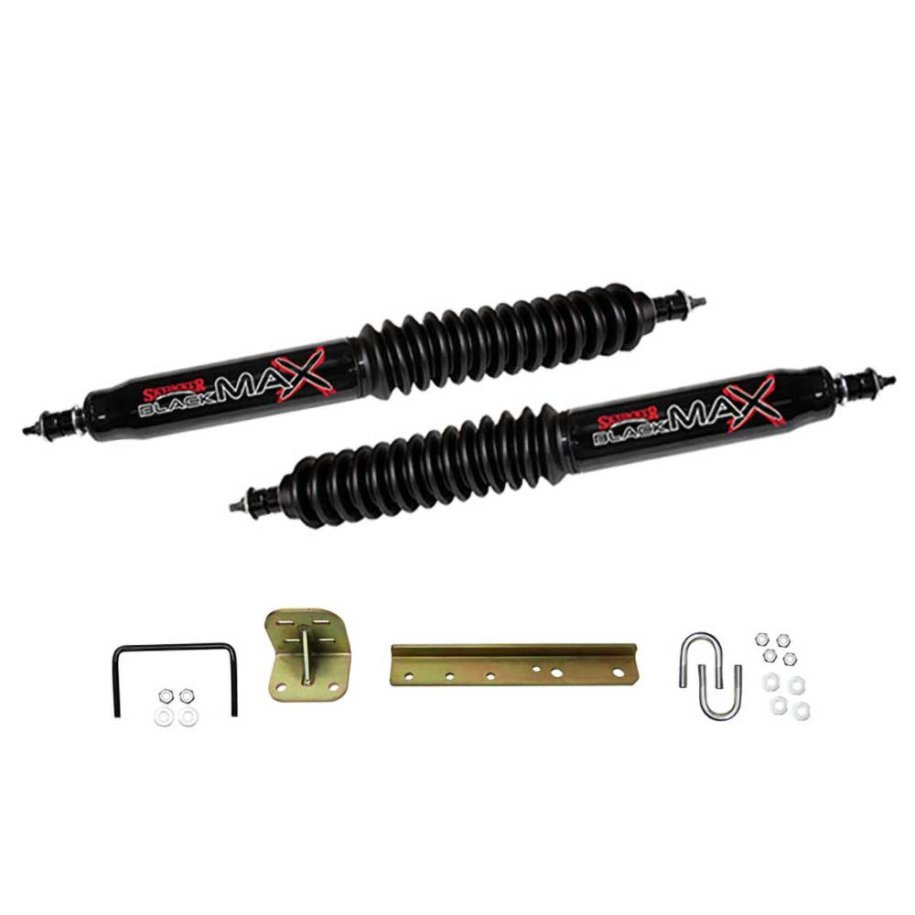 Dual steering stabilizer black Skyjacker