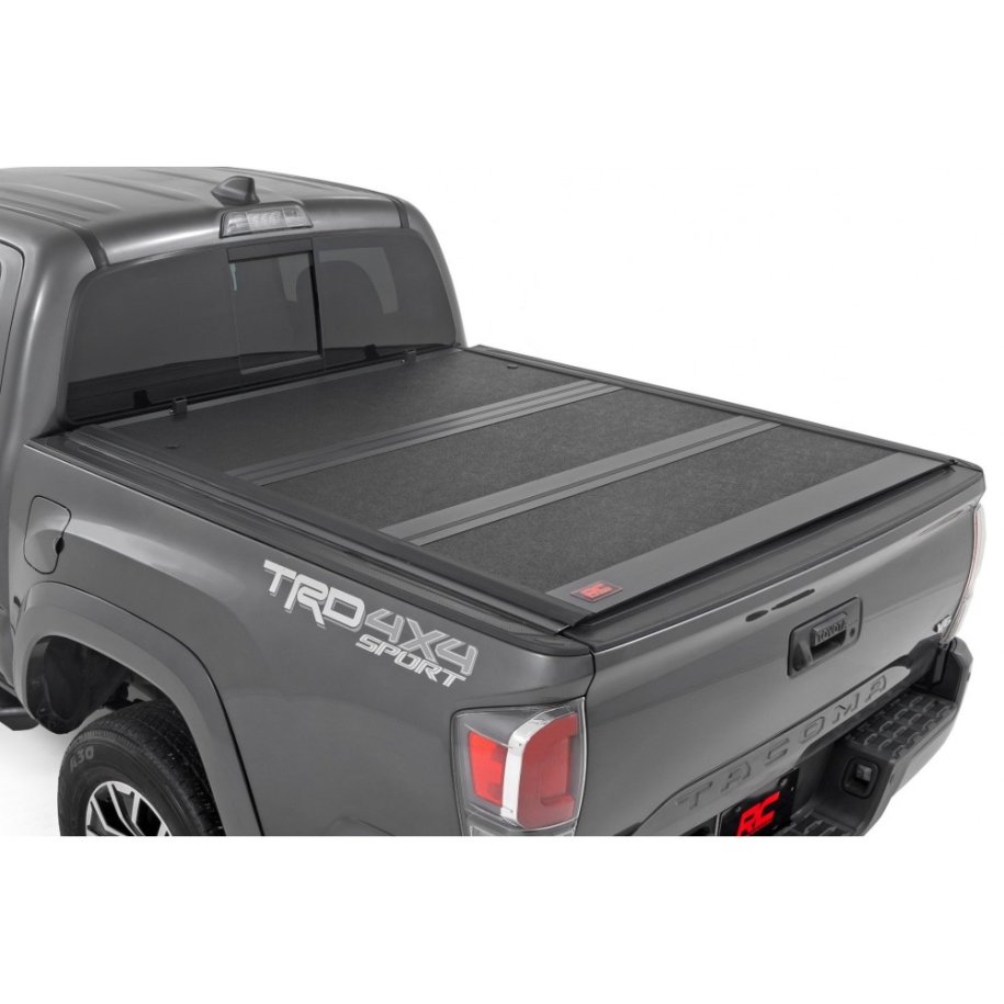 Hard tri-fold bed cover low profile Rough Country 6'