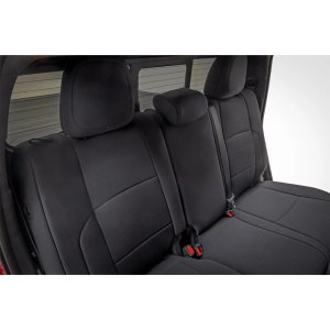 Seat cover set neoprene black Rough Country Double Cab