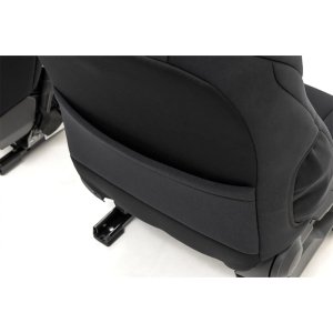 Seat cover set neoprene black Rough Country Double Cab