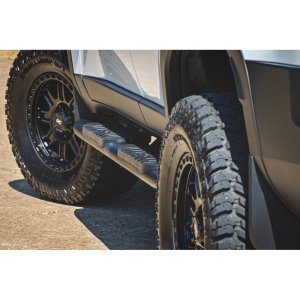 Oval nerf steps black Rough Country