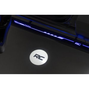 Running boards Rough Country Multi-Color LED CrewMax
