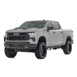 Side steps adjustable aluminum Rough Country SRL2 Crew Cab